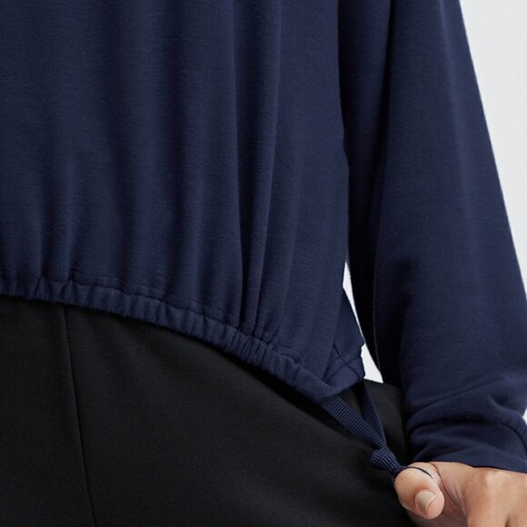 Fabletics Monica Cinched Pullover Navy Blue Long Sleeve Size XXL NWT - Picture 2 of 8